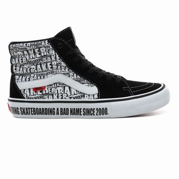 Damske Kotnikove Tenisky Vans x Baker Sk8-Hi Pro Čierne/Biele VA30RZGAE